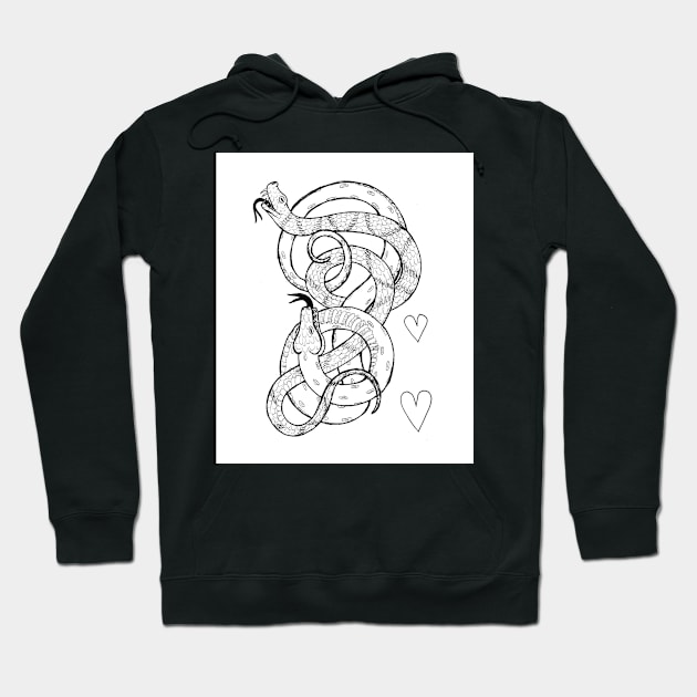 Entwined Vipers Hoodie by sadnettles